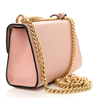 Gucci Calfskin Crystal Star Embroidered Small Padlock Shoulder Bag Perfect Pink Multicolor 3 of 14