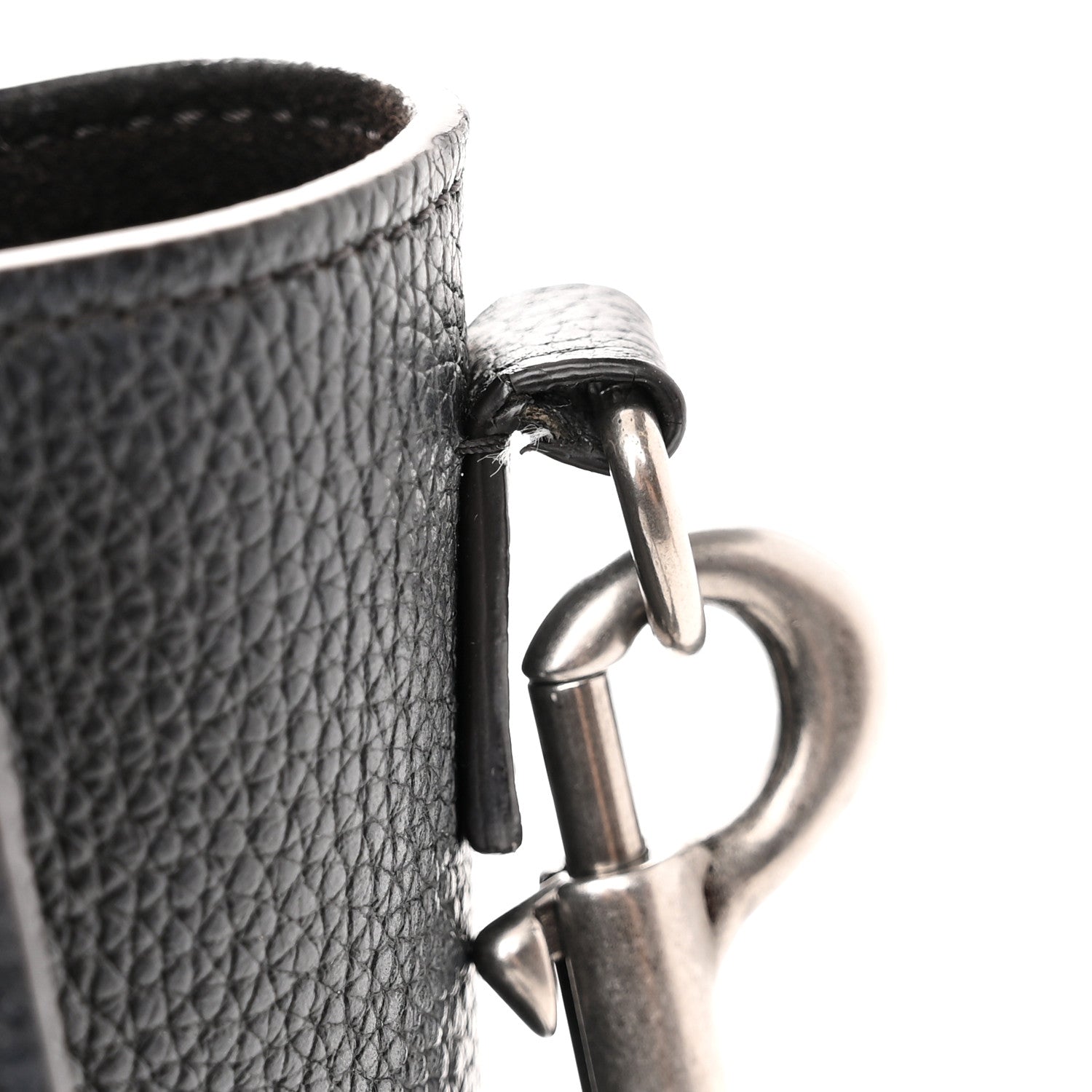 Celine Drummed Calfskin Nano Luggage Black 11 of 12