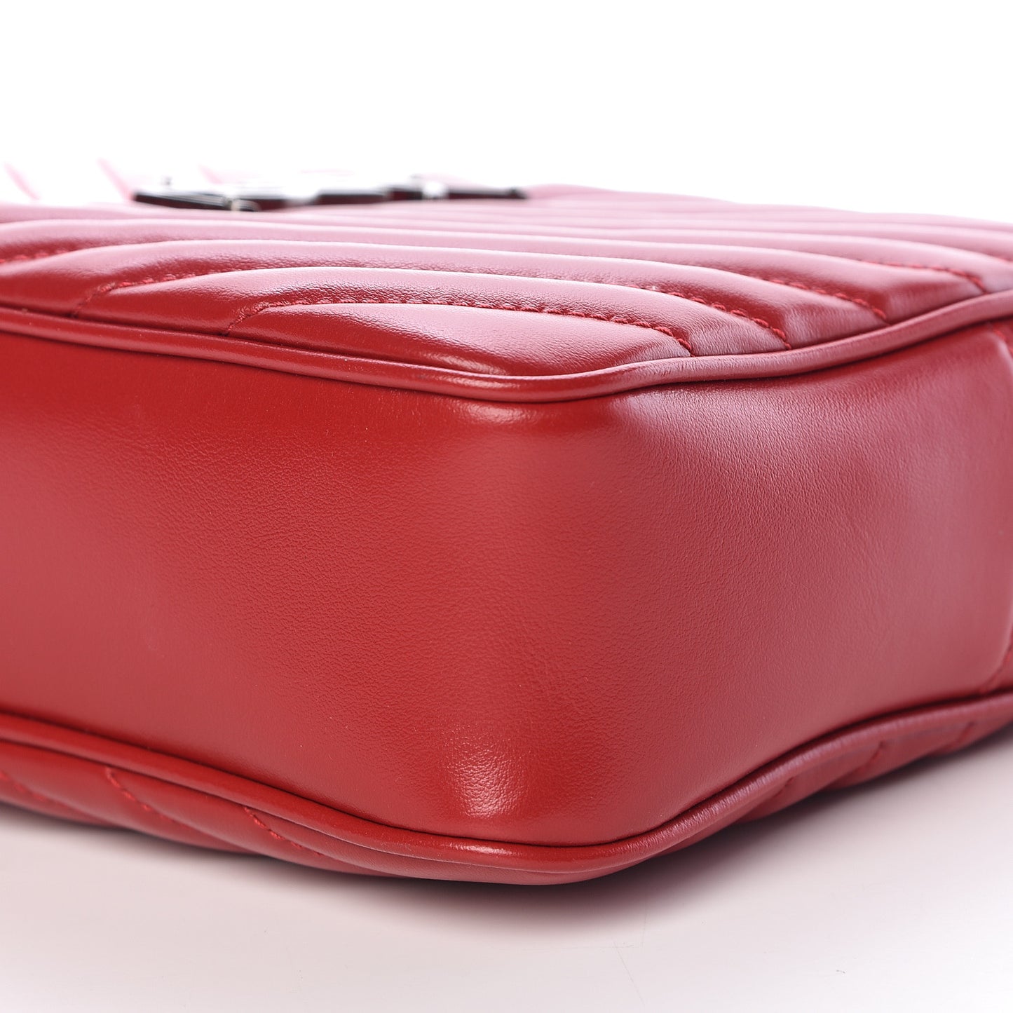 Calfskin Matelasse Monogram Lou Camera Bag Rouge Eros