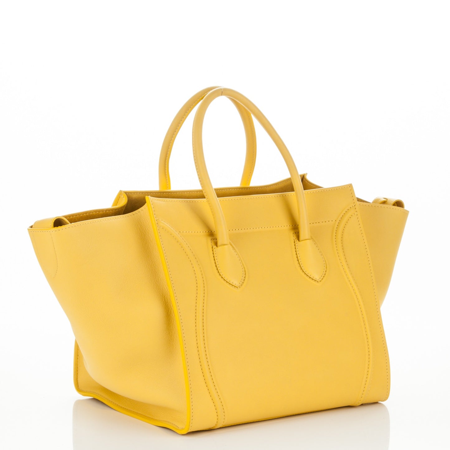 Supple Calfskin Medium Phantom Luggage Sun Yellow