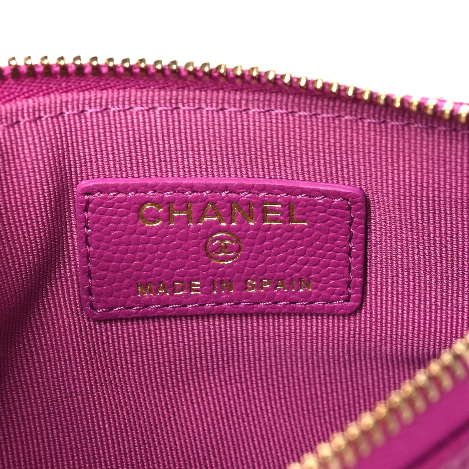 Chanel Caviar Quilted Small Cosmetic Case Purple 6 of 7