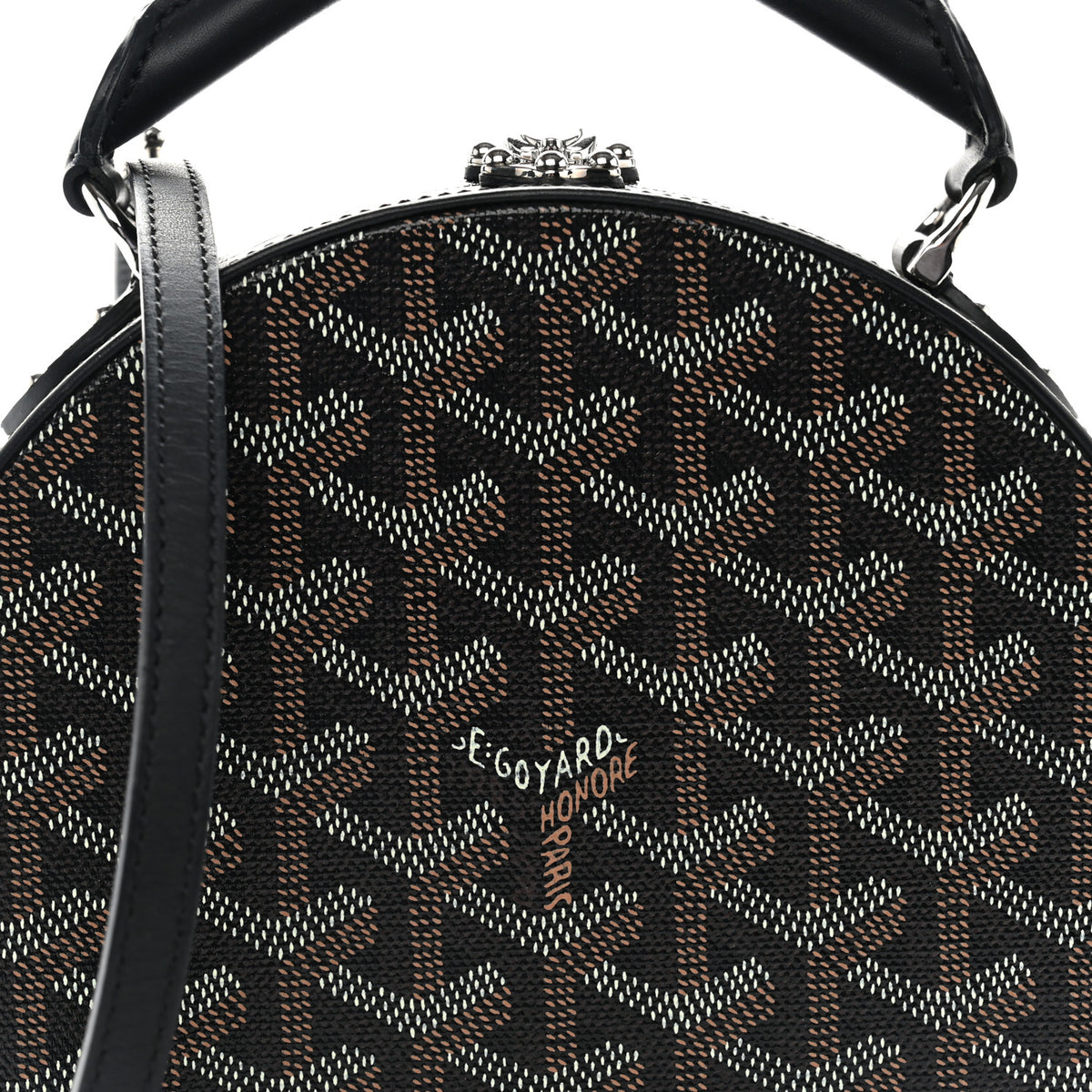 Goyard Goyardine Alto Hatbox Black 8 of 11