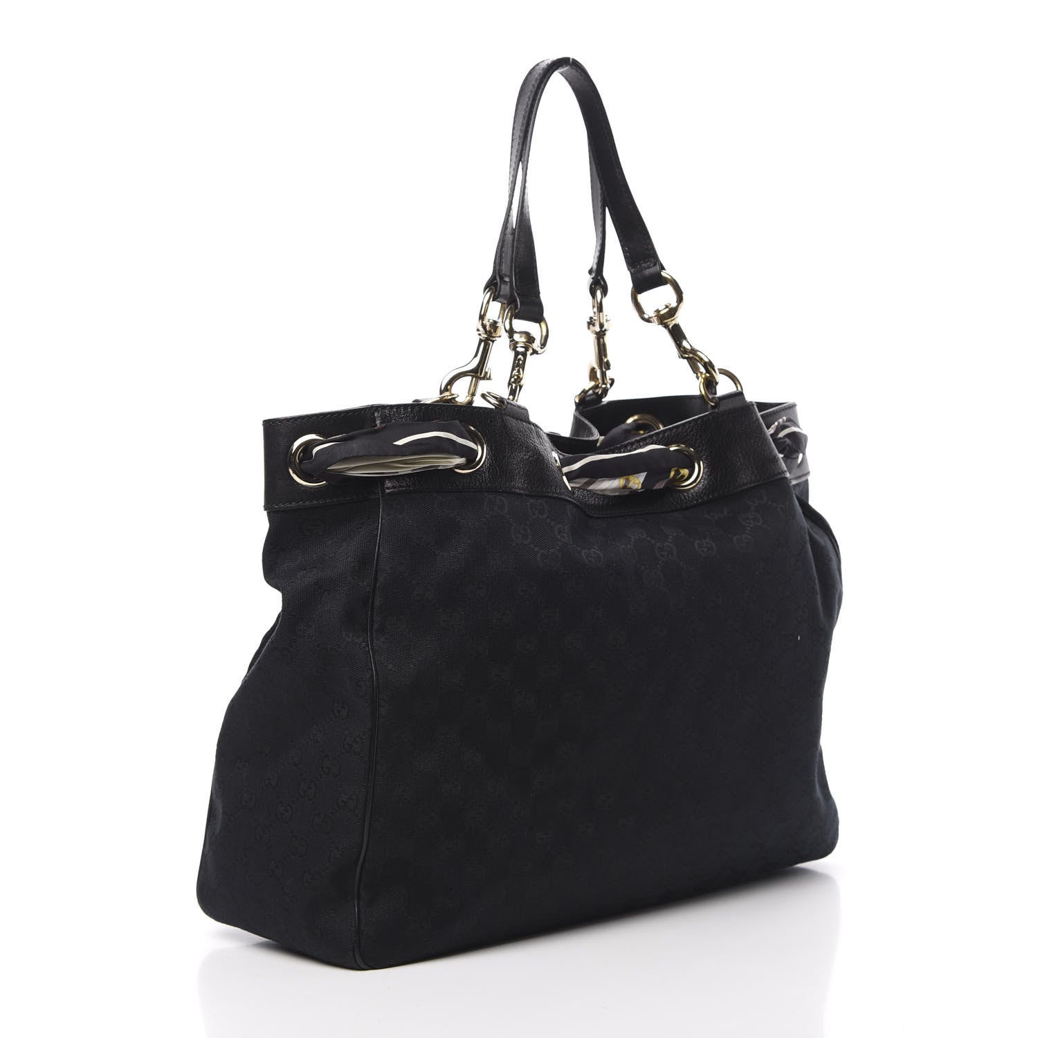 Gucci Monogram Large Positano Tote Black 2 of 10