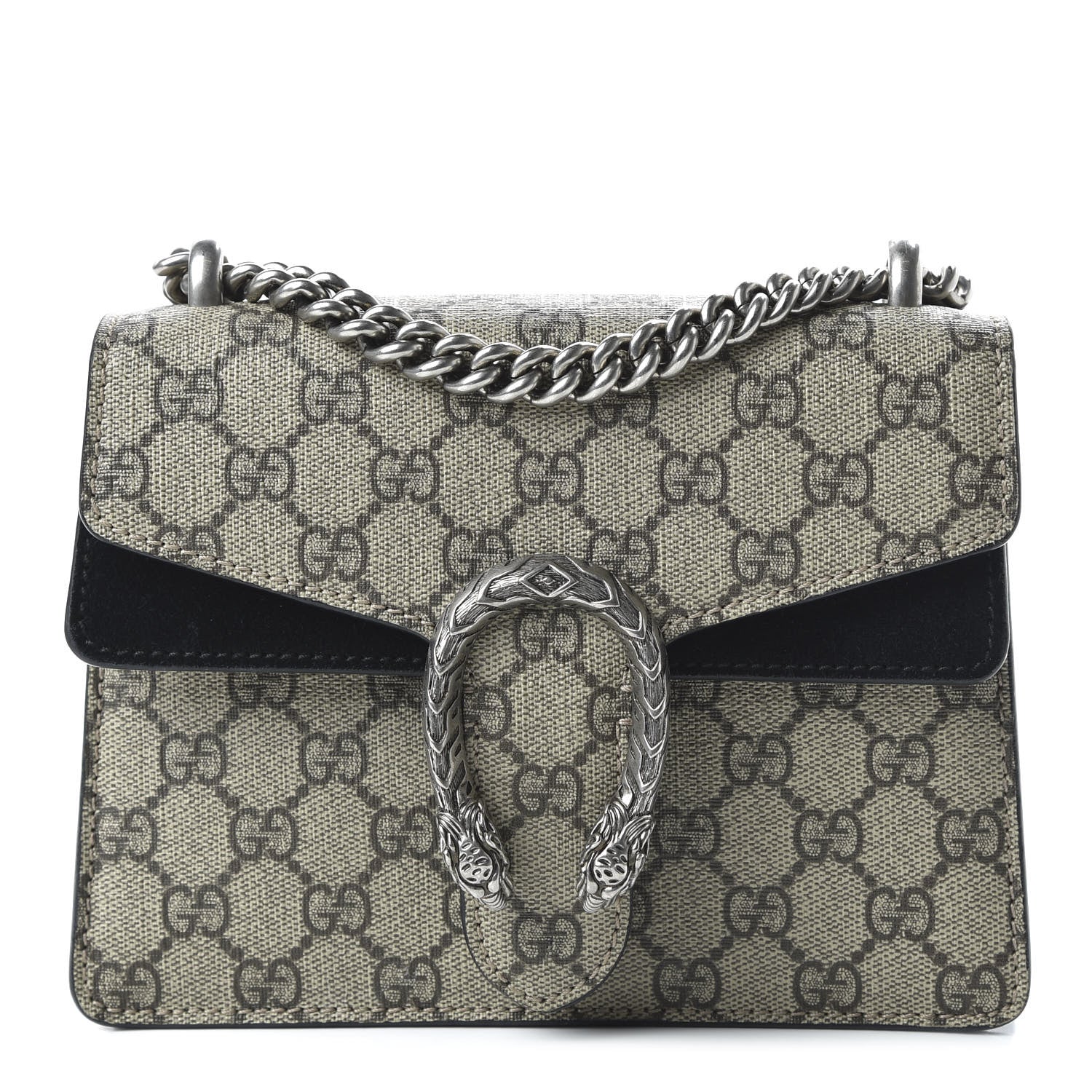 Gucci GG Supreme Monogram Mini Dionysus Shoulder Bag Black 1 of 11