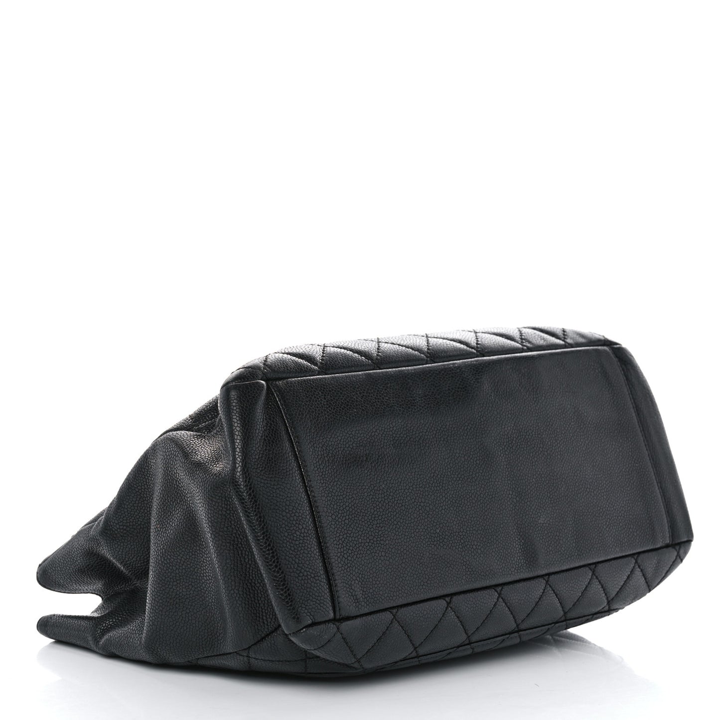 Caviar Quilted Grand Shopping Tote GST Black