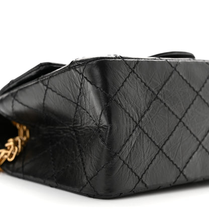 Chanel Aged Calfskin Quilted 2.55 Reissue Mini Flap Black 9 of 11