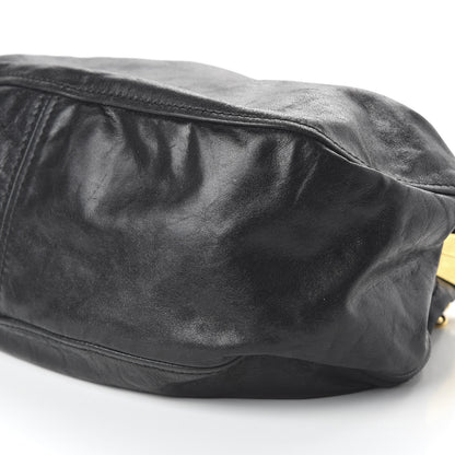 Miu Miu Goatskin Frame Shoulder Bag Black 7 of 9