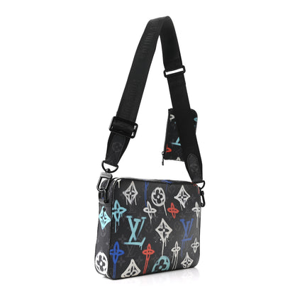 Louis Vuitton Monogram Eclipse LV Graffiti Trio Messenger Multicolor 4 of 11