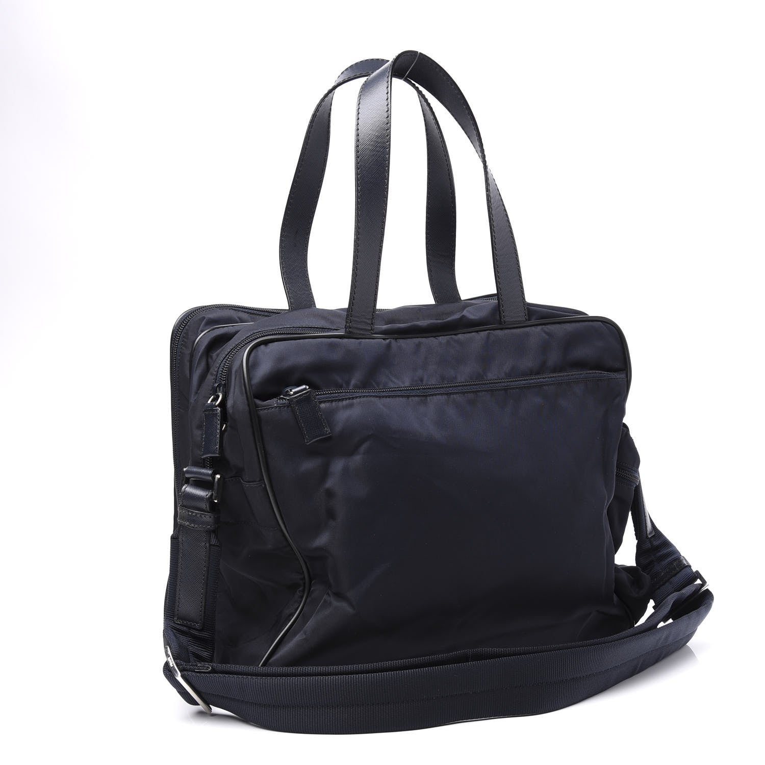 Prada Tessuto Nylon Vela Diaper Bag Navy 2 of 12