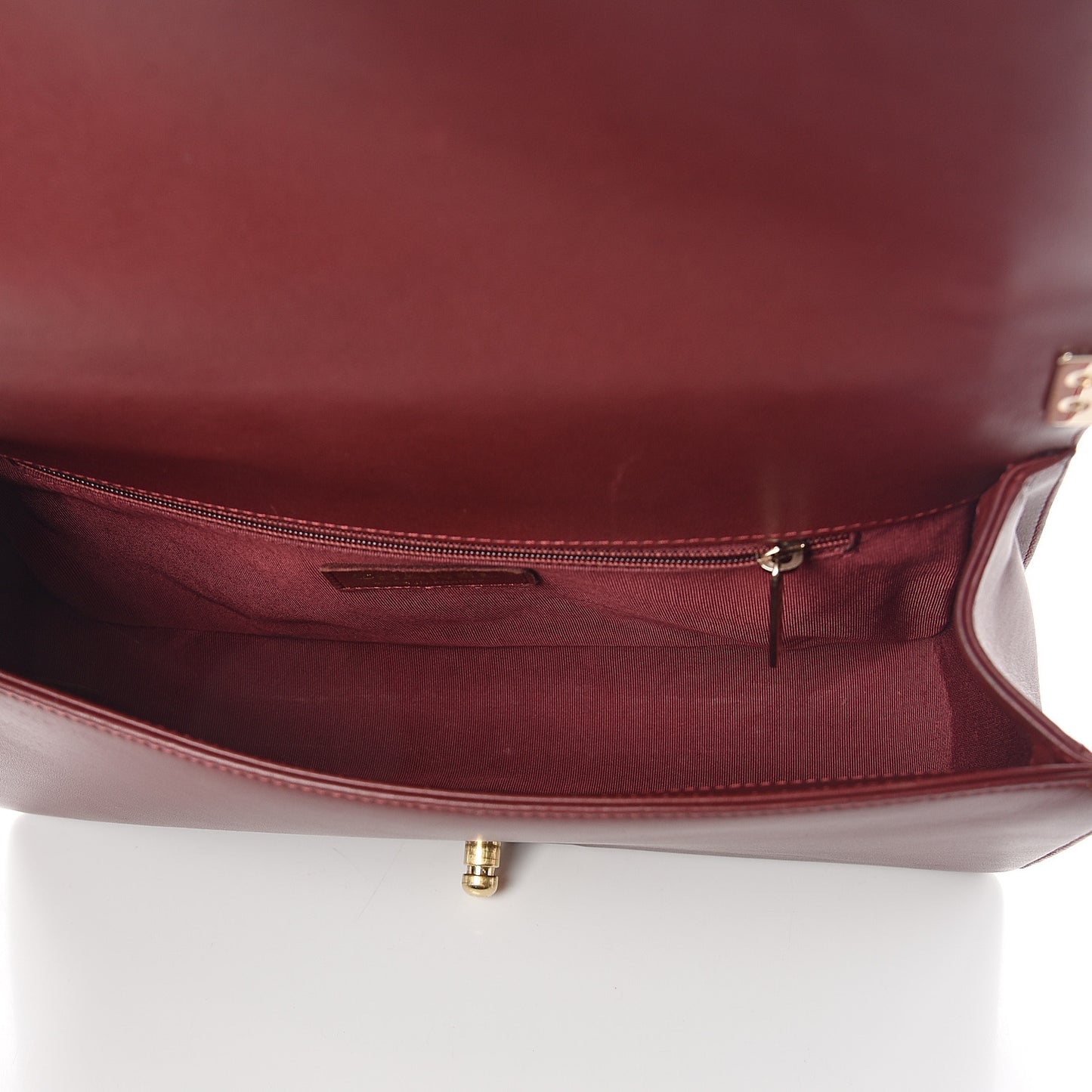 Lambskin Quilted New Medium Boy Flap Dark Red