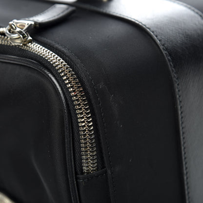 Prada Tessuto Nylon Saffiano Trolley Luggage Black 18 of 18