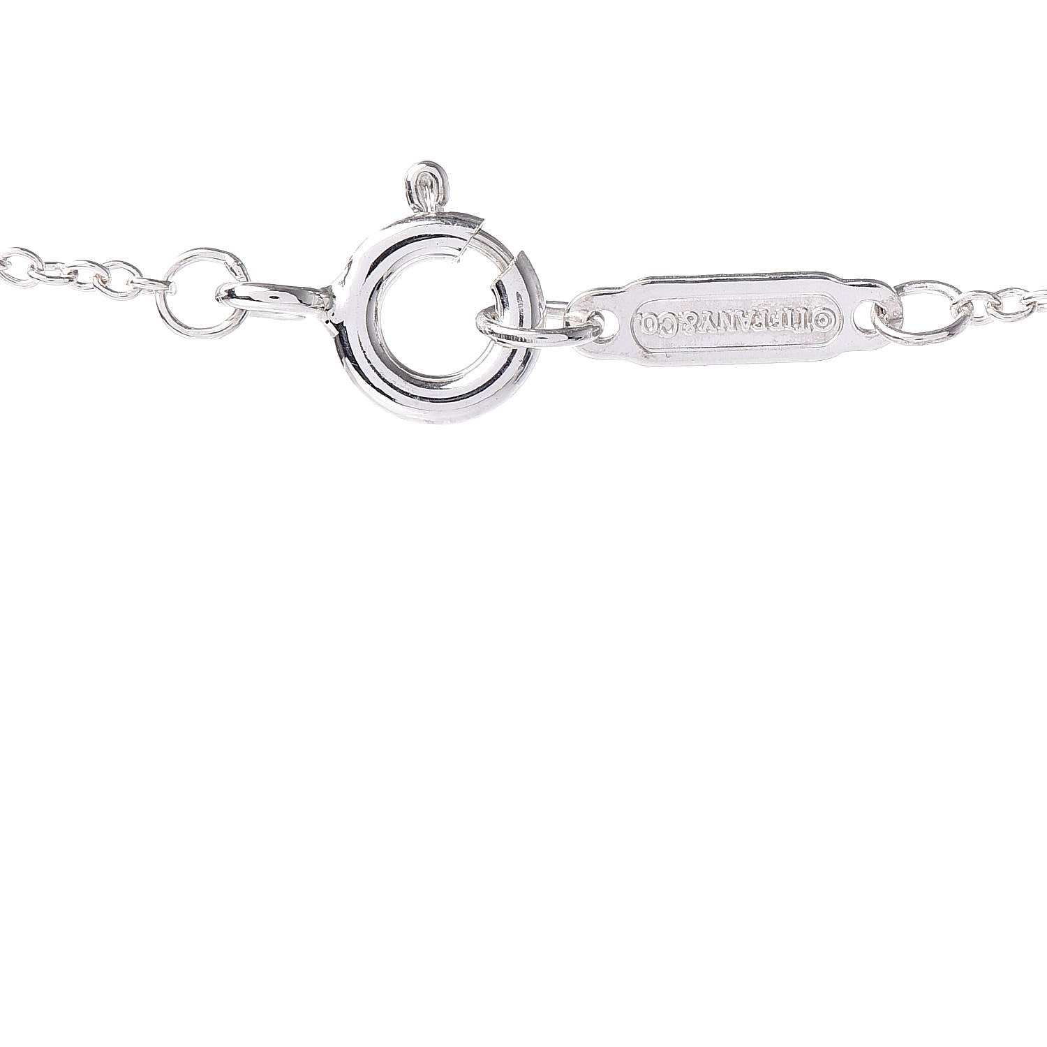 Tiffany Sterling Silver Rubedo 1837 Circles Pendant Necklace 7 of 7