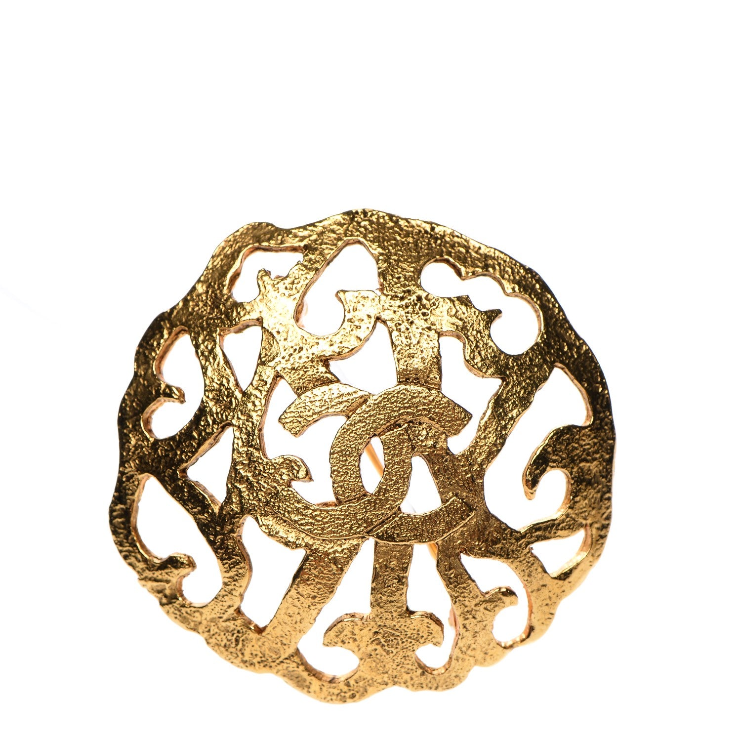 Chanel CC Brooch Gold 1 of 5