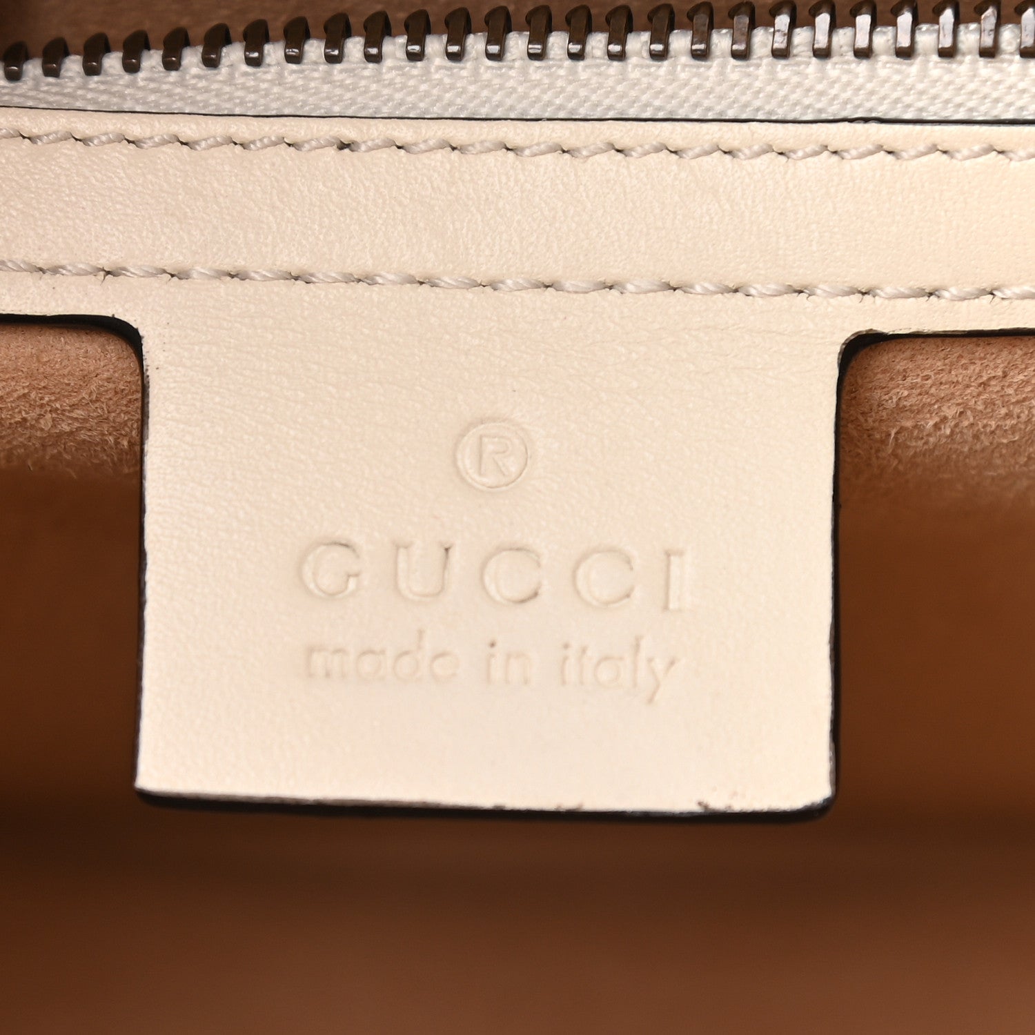 Gucci Calfskin Sylvie Web Small Queen Margaret Top Handle Bag White 6 of 9