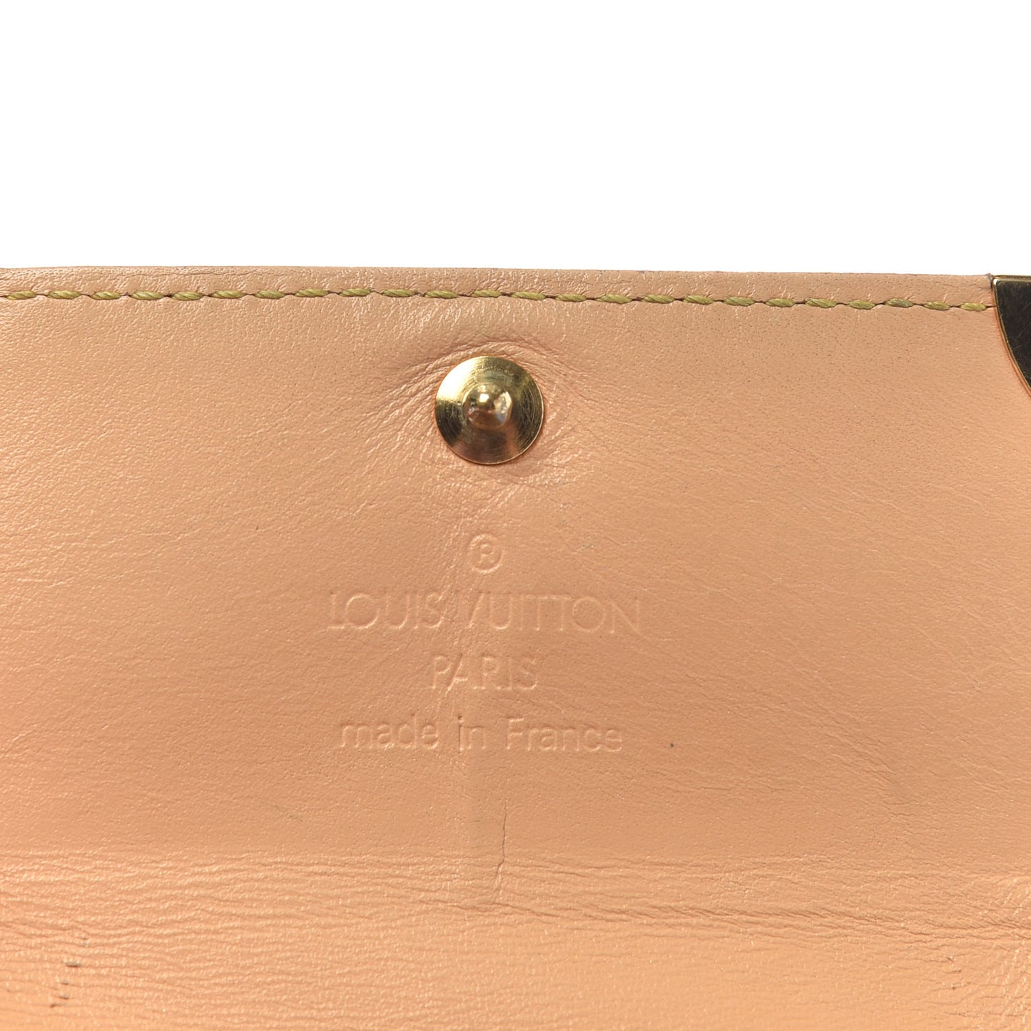 Monogram Cherry Blossom Porte-Monnaie Plat Coin Purse Pink