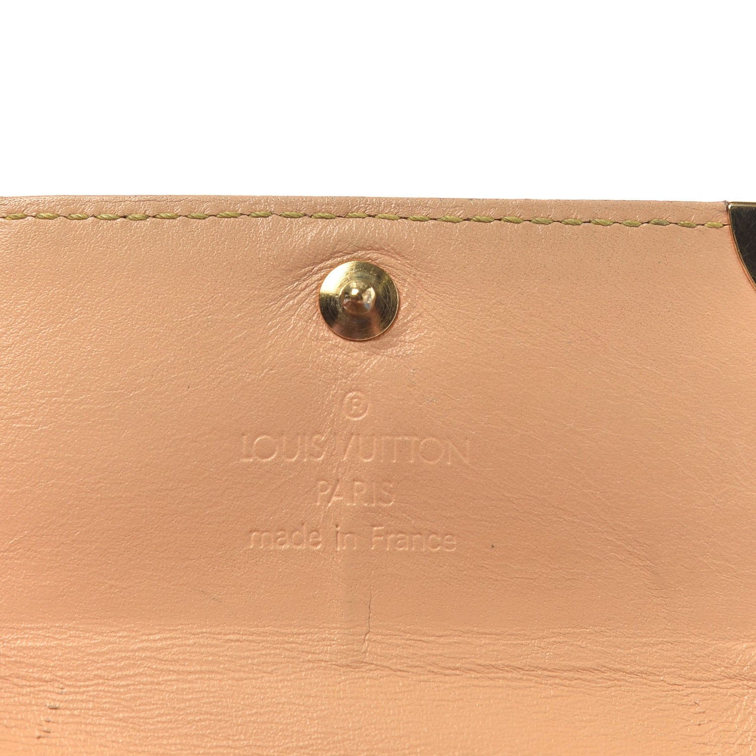 Louis Vuitton Monogram Cherry Blossom Porte-Monnaie Plat Coin Purse Pink 6 of 6