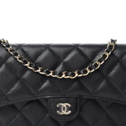 Chanel Caviar Quilted Flap Phone Holder With Chain Black 12 of 13