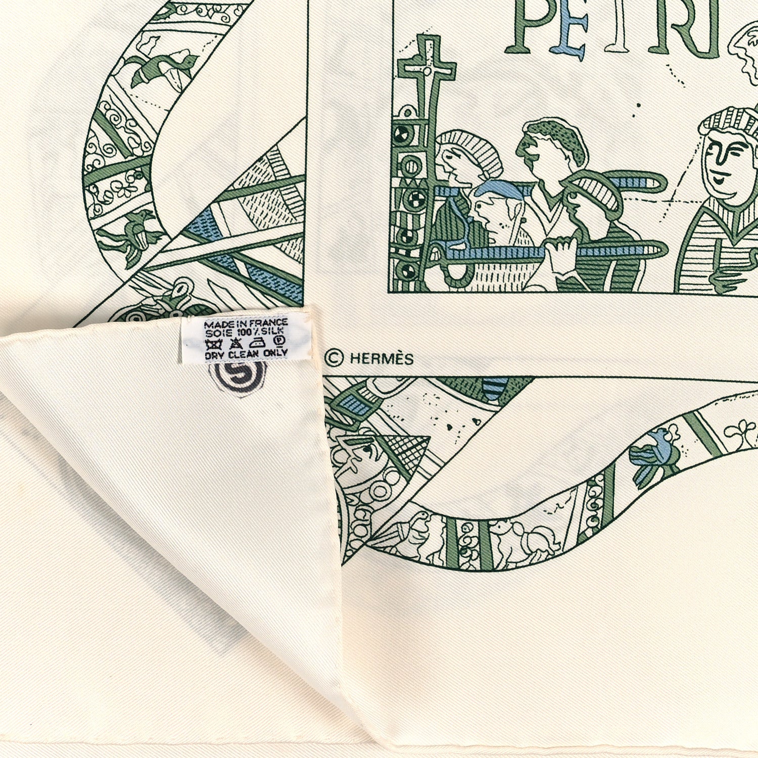Hermes Silk La Gloire De Guillaume Scarf 90 2 of 3