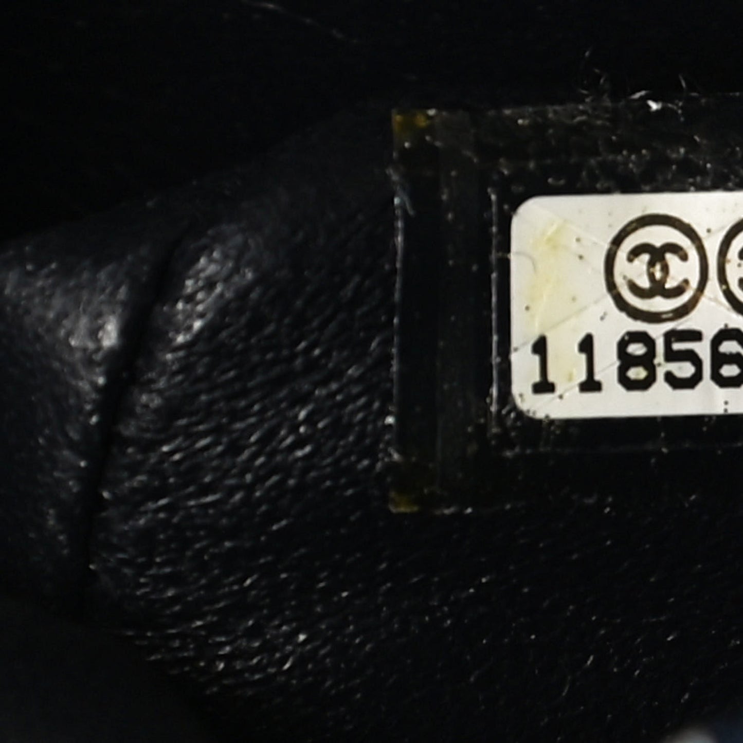 Canvas Sequin Stripe Medium Double Flap Navy Blue