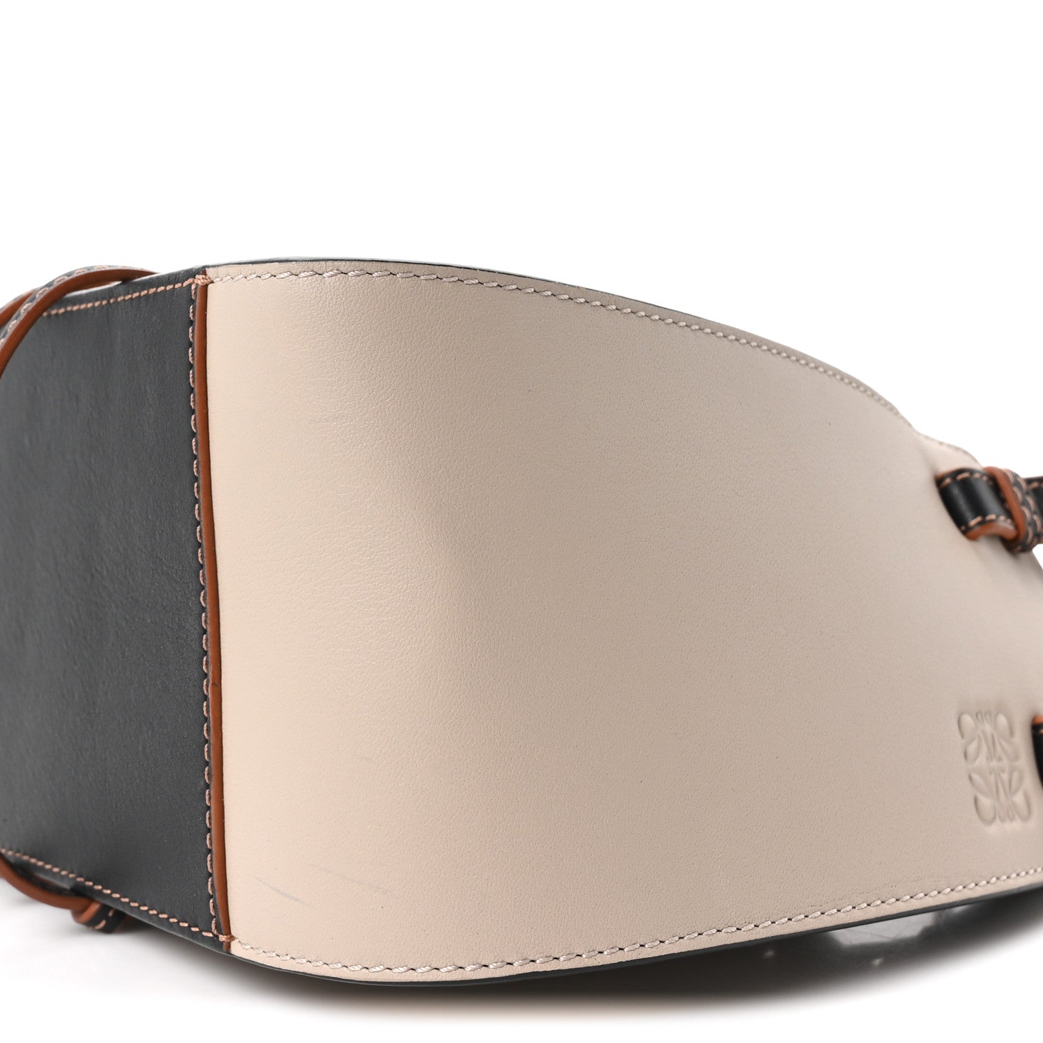 Loewe Calfskin Canvas Mini Hammock Shoulder Bag Mink Black 10 of 10