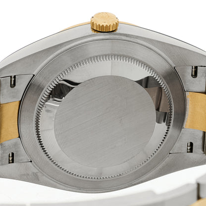 Rolex Stainless Steel 18K Yellow Gold 41mm Oyster Perpetual Datejust Watch Black 126303 4 of 5