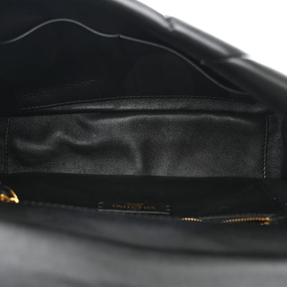 Valentino Garavani Nappa Large Roman Stud Shoulder Bag Black 5 of 11