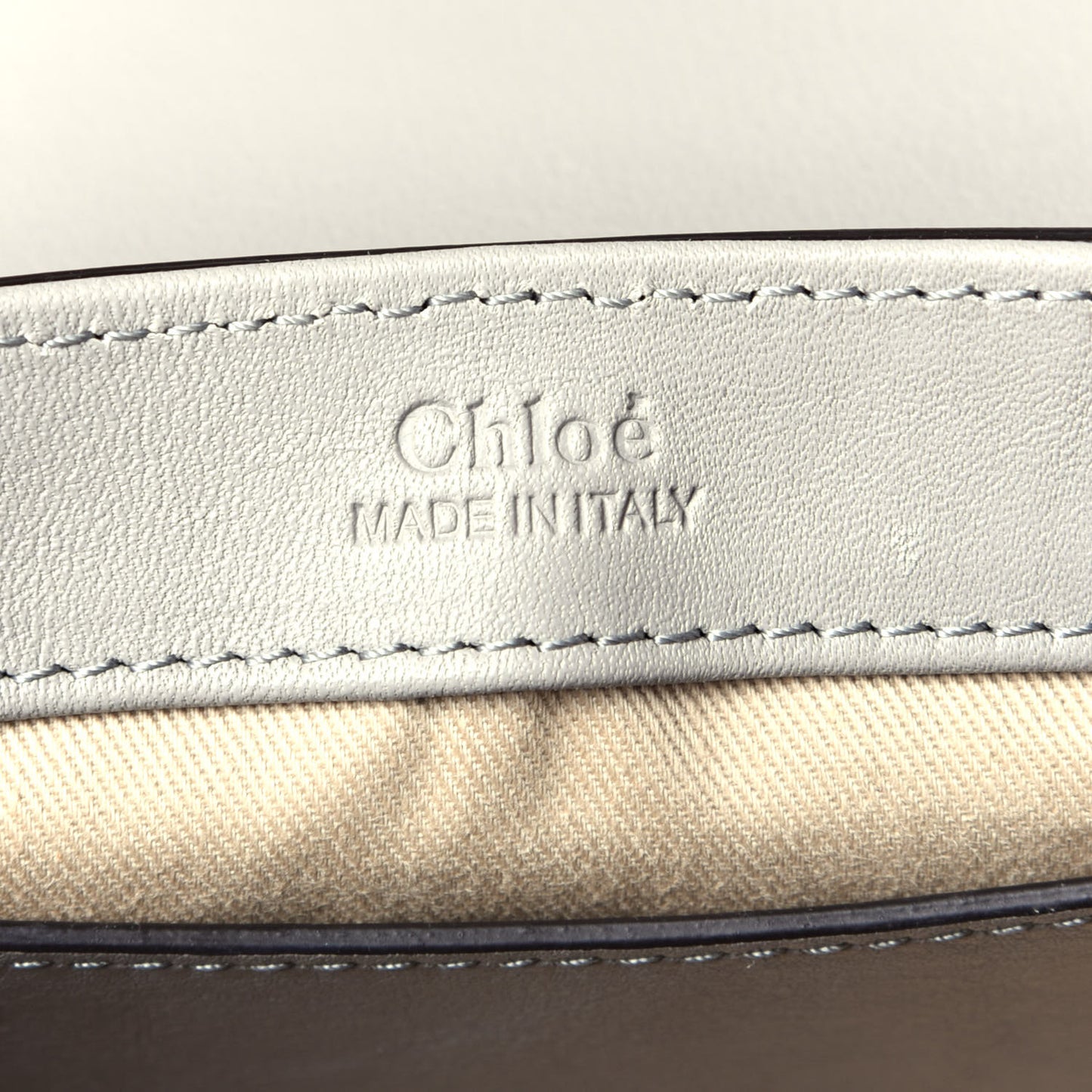 Calfskin Crocodile Embossed Mini C Bag Stormy Grey