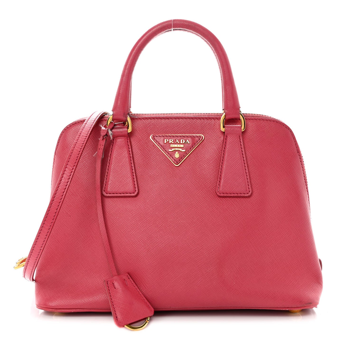 Saffiano Lux Medium Promenade Tote Peonia