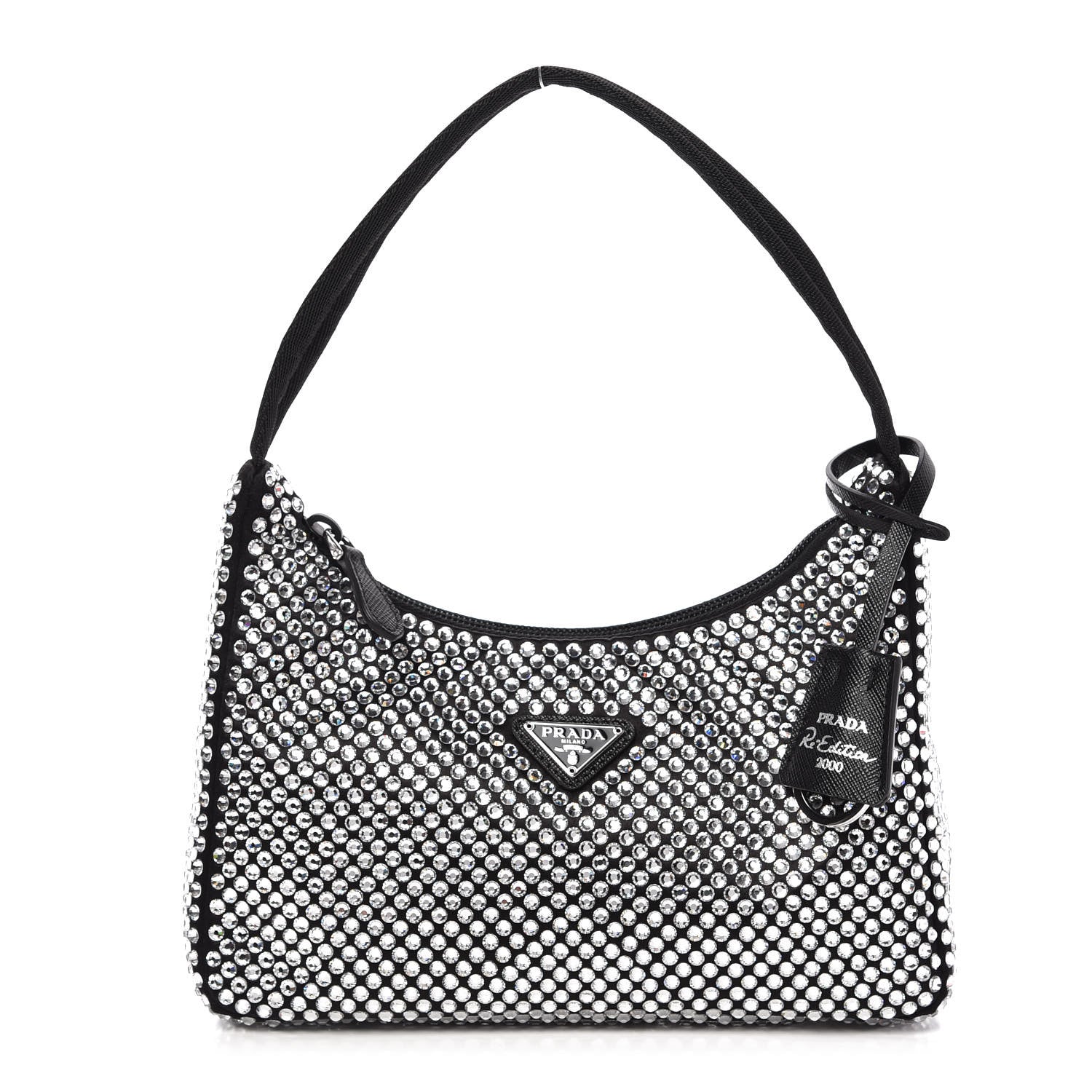 Prada Satin Crystal Mini Re-Edition 2000 Bag Cristal 1 of 12