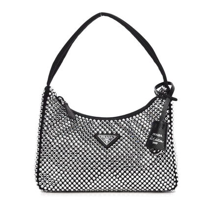 Prada Satin Crystal Mini Re-Edition 2000 Bag Cristal 1 of 12