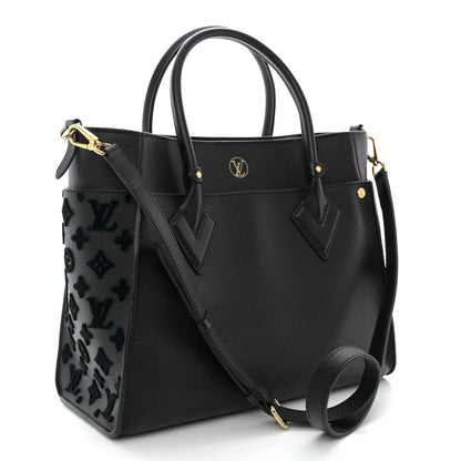 Louis Vuitton Calfskin Monogram Tufting On My Side Black 3 of 10