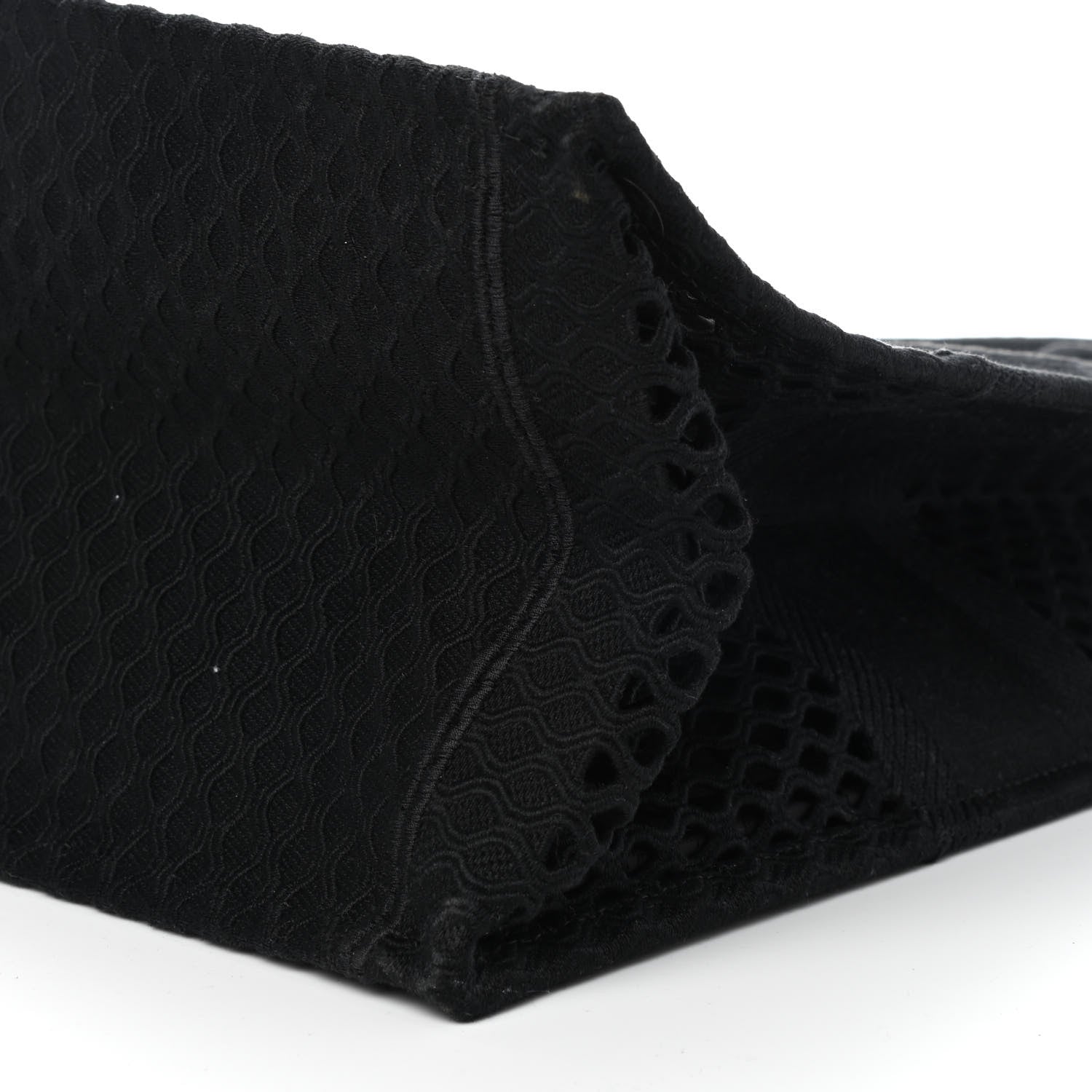 Christian Dior Mesh Embroidered Book Tote Black 8 of 8
