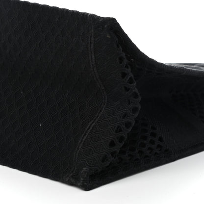 Christian Dior Mesh Embroidered Book Tote Black 8 of 8
