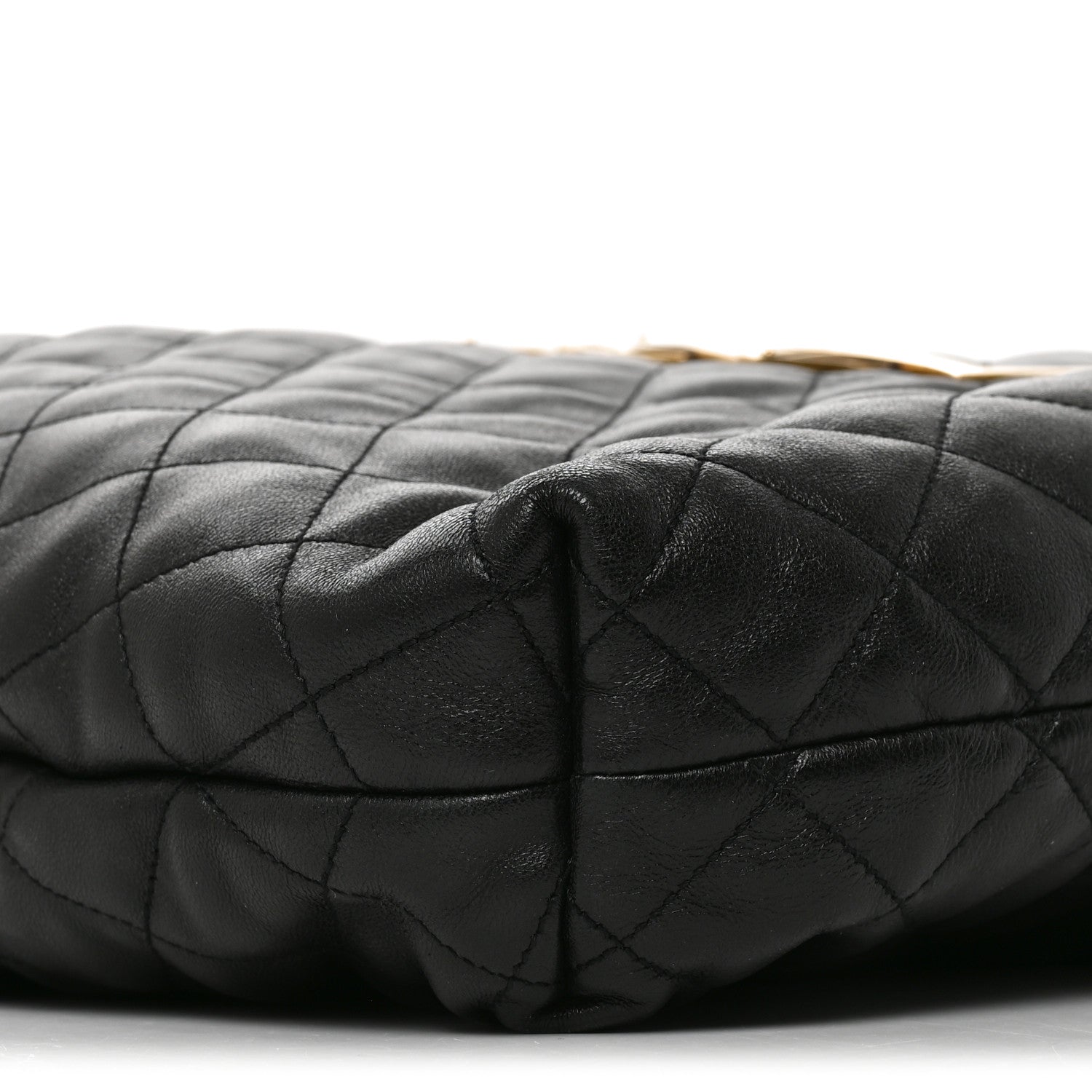 Saint Laurent Lambskin Quilted Maxi Icare Shopping Tote Black 9 of 10