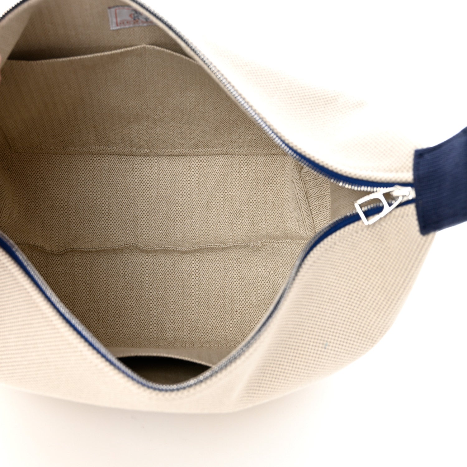 Hermes Canvas Large Bride-A-Brac Cabriole Case Bleu Nattier 5 of 9
