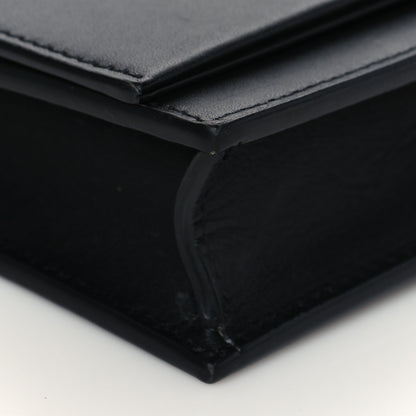 Saint Laurent Smooth Calfskin Classic Monogram Kate Tassel Chain Wallet Black 7 of 8