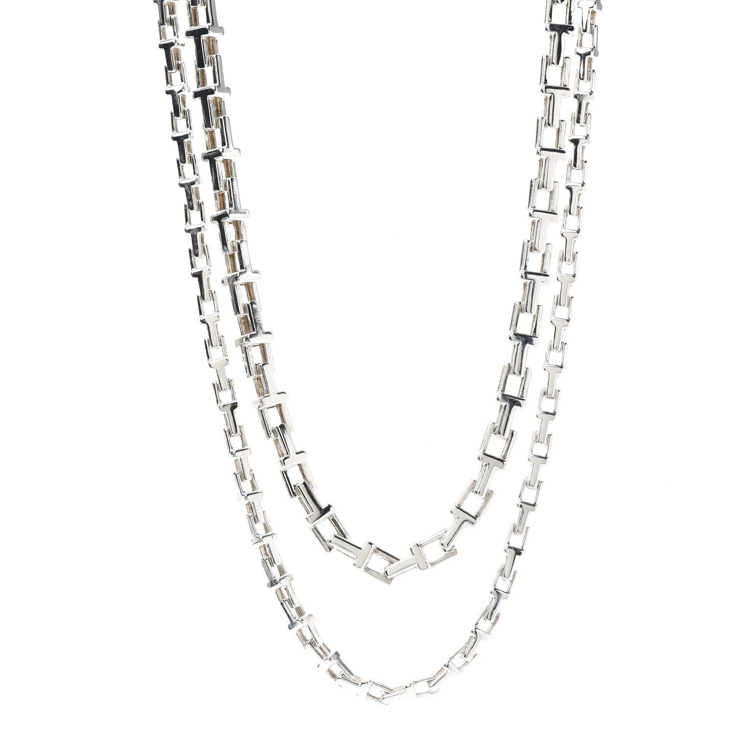 Sterling Silver Interchangeable T Chain Necklace