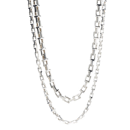 Tiffany Sterling Silver Interchangeable T Chain Necklace 1 of 9
