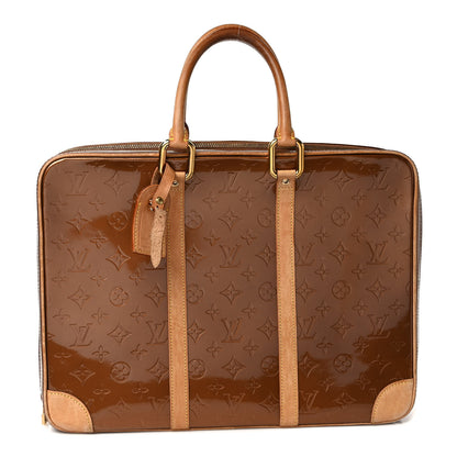 Louis Vuitton Vernis Vandam Briefcase Bronze 1 of 12