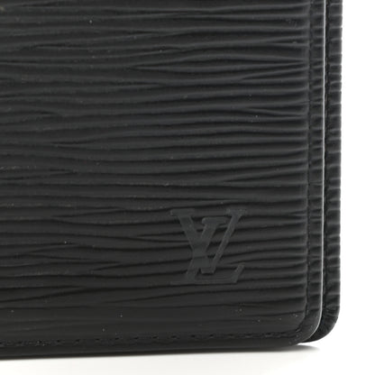 Louis Vuitton Epi 6 Card Billfold Wallet Black 7 of 11