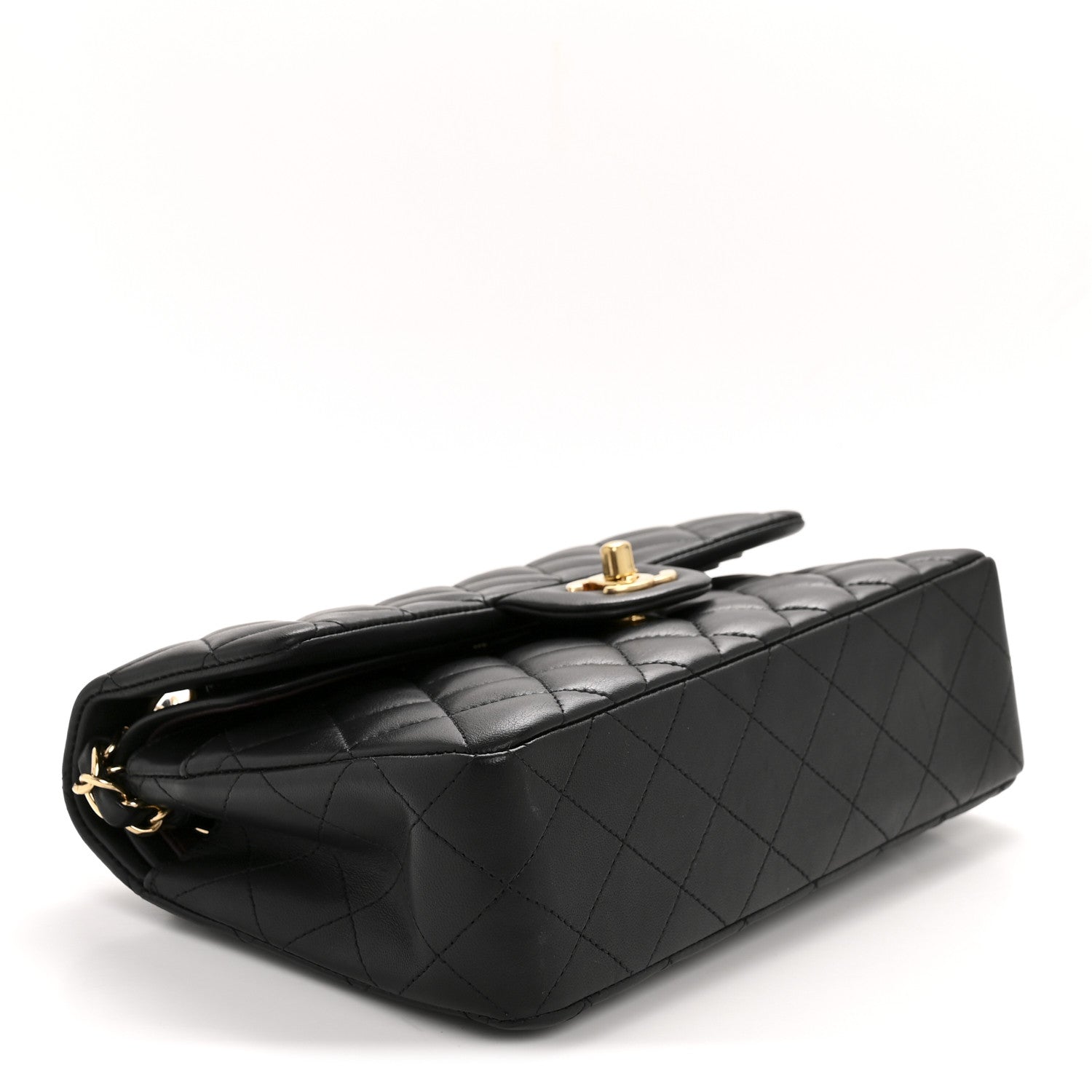Chanel Lambskin Quilted Small Double Flap Black 4 of 13
