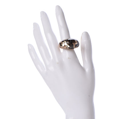 Louis Vuitton Resin Swarovski Crystal Inclusion Ring 5.5 Beige 2 of 4