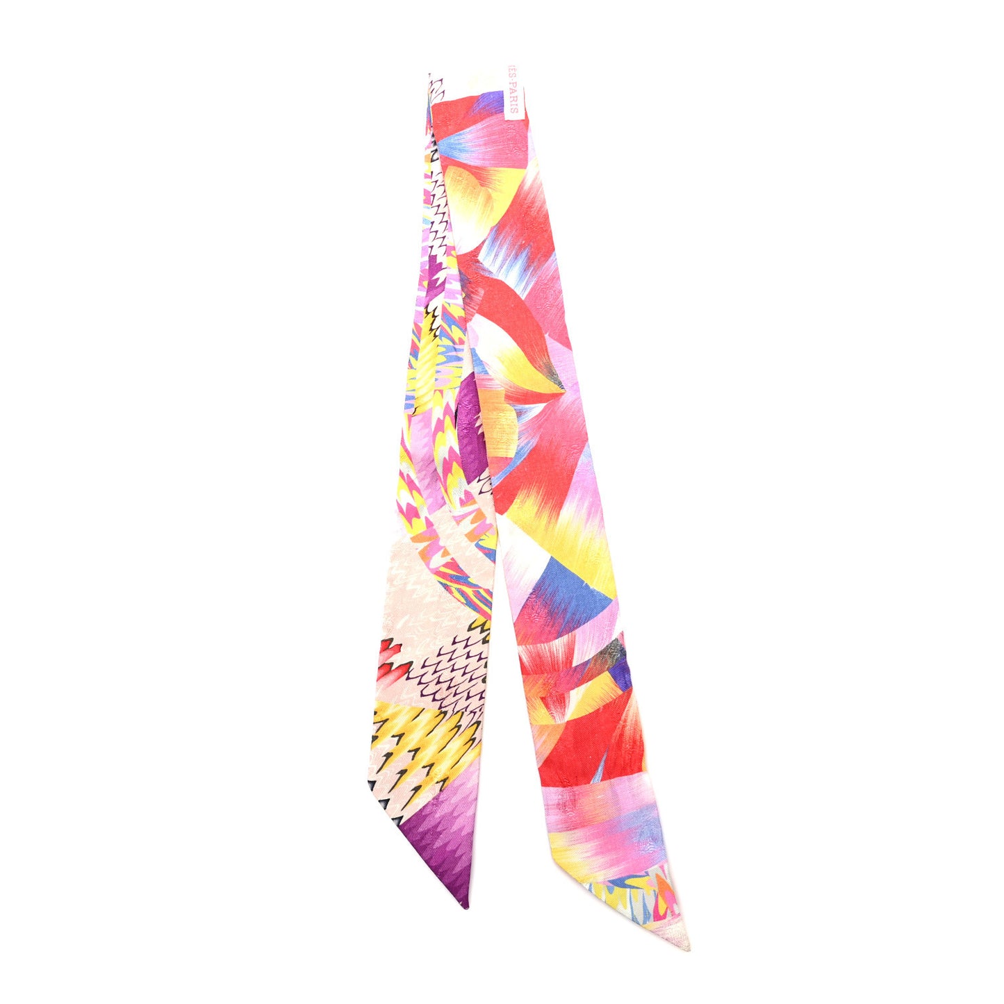 Silk All Over Marble Silk Twilly Rose Multicolor Ocre