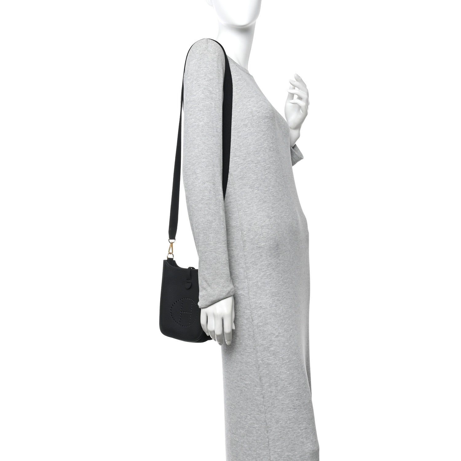 Hermes Taurillon Clemence Evelyne TPM Black 2 of 10
