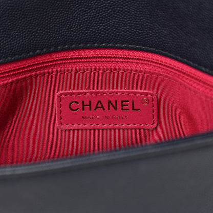 Chanel Caviar Quilted Small Fashion Therapy Flap Bag Navy Blue 6 of 9