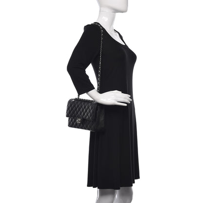 Chanel Caviar Quilted Medium Double Flap Black 2 of 12
