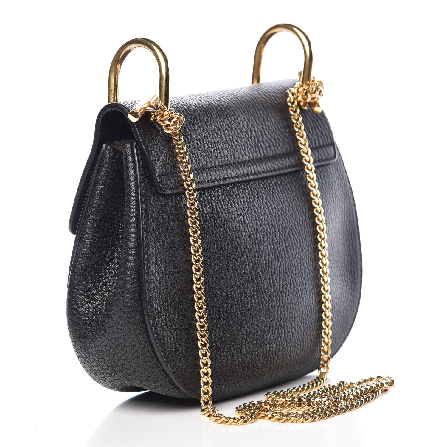 Chloe Grained Lambskin Mini Drew Shoulder Bag Black 3 of 11