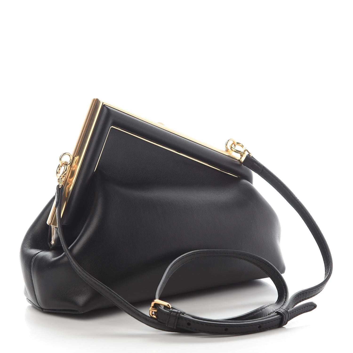 Fendi Shiny Nappa Small Fendi First Black 3 of 10