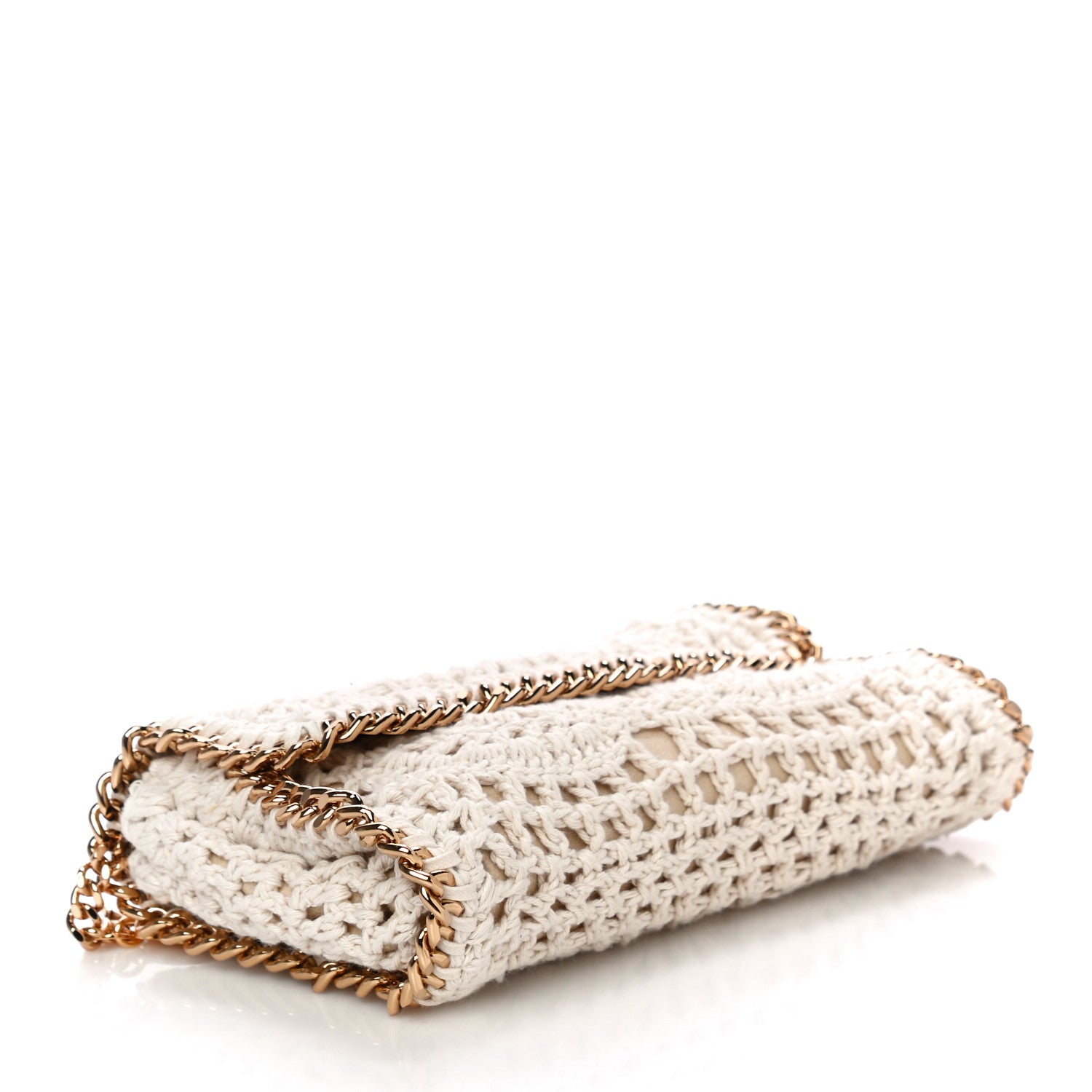 Stella McCartney Cotton Crochet Falabella Crossbody Bag White 4 of 10