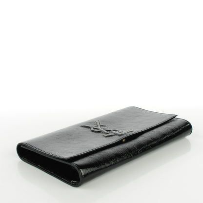 Saint Laurent Patent Monogram Large Belle De Jour Clutch Black 4 of 7